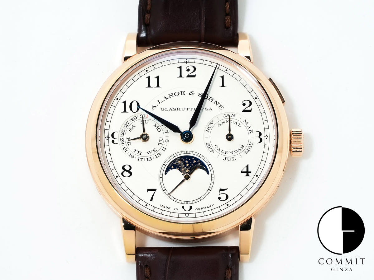 A.ランゲ&ゾーネ 1815 アニュアルカレンダー Ref.238.032 ピンクゴールド シルバー文字盤 中古 5bj8x85h