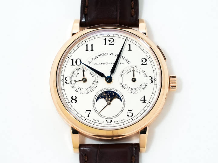 A.ランゲ&ゾーネ 1815 アニュアルカレンダー Ref.238.032 ピンクゴールド シルバー文字盤 中古 5bj8x85h