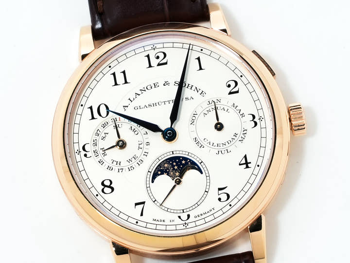 A.ランゲ&ゾーネ 1815 アニュアルカレンダー Ref.238.032 ピンクゴールド シルバー文字盤 中古 5bj8x85h