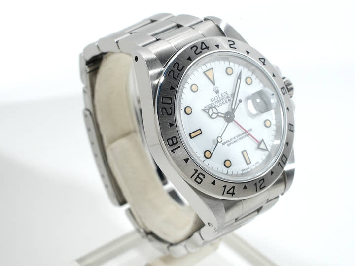 ロレックス エクスプローラーII Ref.16570 ステンレススチール ホワイト文字盤