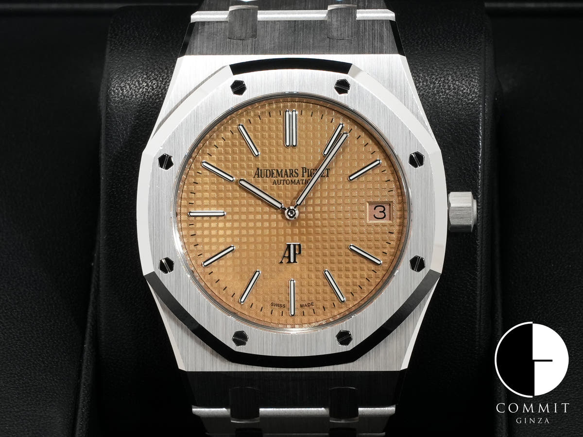 Audemars Piguet Royal Oak Jumbo Extra-Thin Ref. 15202BC.OO.1240BC.01 White Gold Pink Gold Dial
