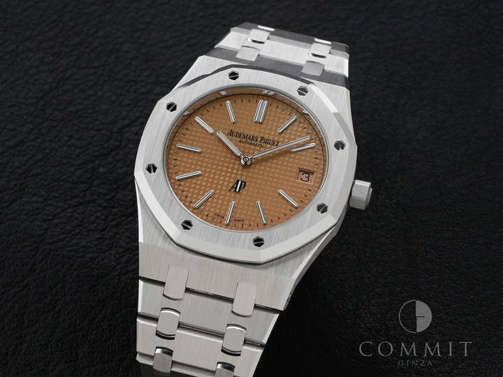Audemars Piguet Royal Oak Jumbo Extra-Thin Ref. 15202BC.OO.1240BC.01 White Gold Pink Gold Dial