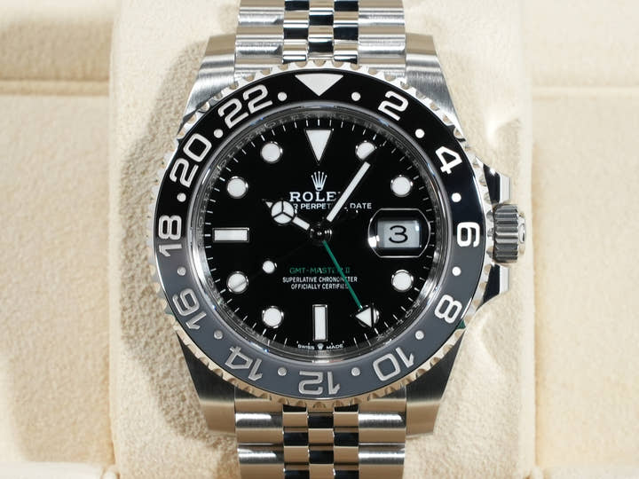 ロレックス GMTマスターII Ref.126710GRNR ステンレススチール ブラック文字盤 ジュビリーブレスレット