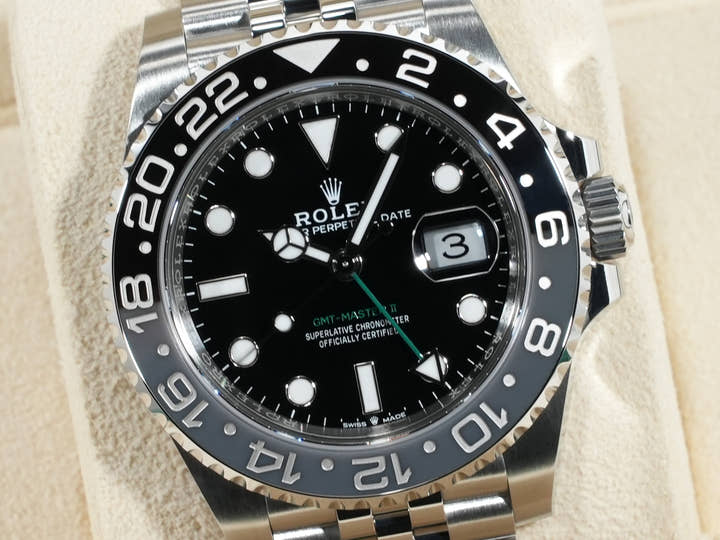 ロレックス GMTマスターII Ref.126710GRNR ステンレススチール ブラック文字盤 ジュビリーブレスレット