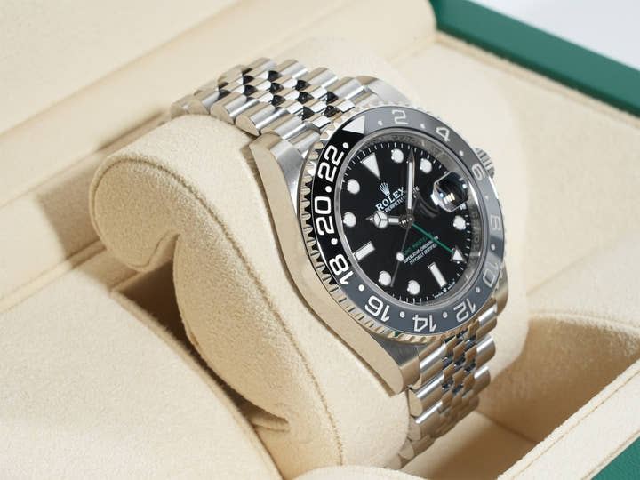 ロレックス GMTマスターII Ref.126710GRNR ステンレススチール ブラック文字盤 ジュビリーブレスレット