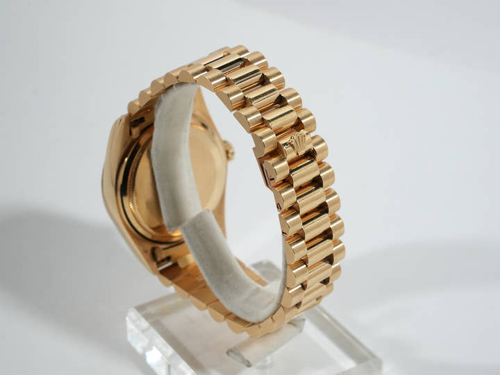 ロレックス デイデイト36 Ref.18038A イエローゴールド ブルー文字盤