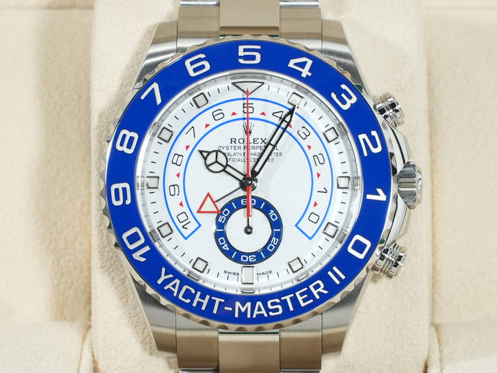 ロレックス ヨットマスターII Ref.116680 ステンレススチール ホワイト文字盤