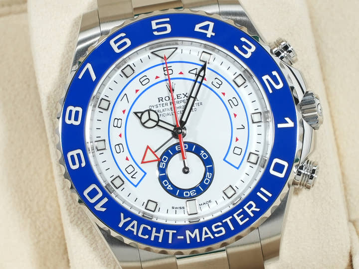 ロレックス ヨットマスターII Ref.116680 ステンレススチール ホワイト文字盤