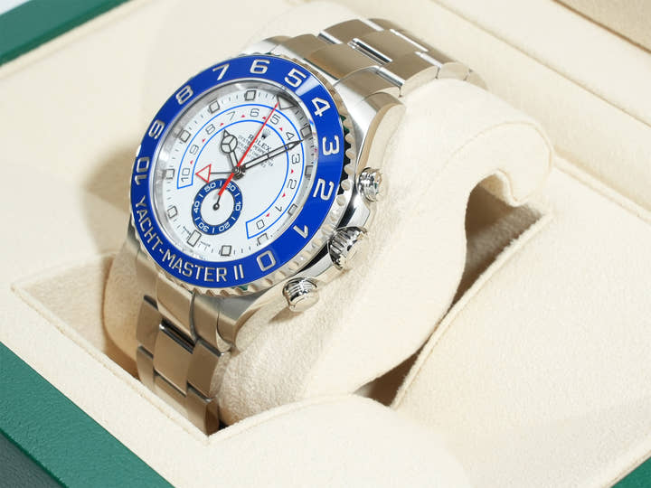 ロレックス ヨットマスターII Ref.116680 ステンレススチール ホワイト文字盤