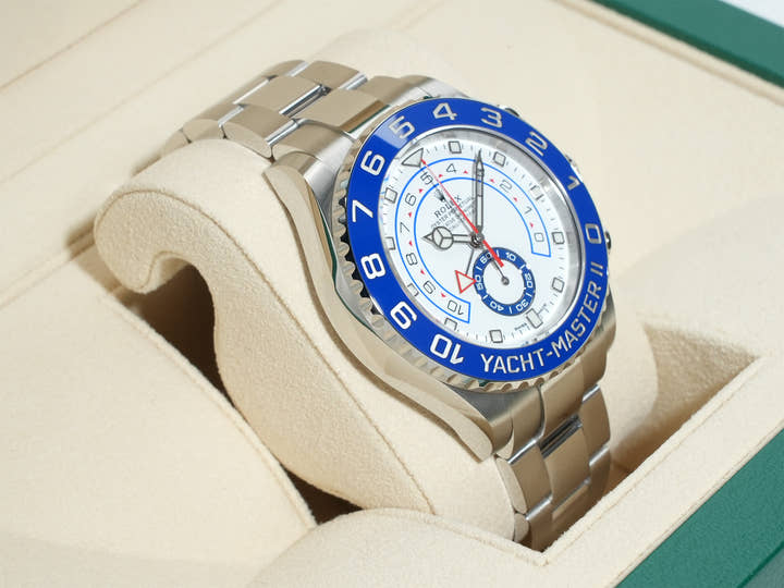 ロレックス ヨットマスターII Ref.116680 ステンレススチール ホワイト文字盤
