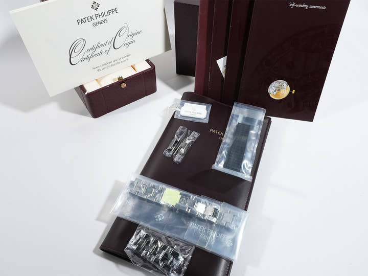 パテックフィリップ アクアノート ラージ Ref.5065A-001 ステンレススチール ブラック文字盤