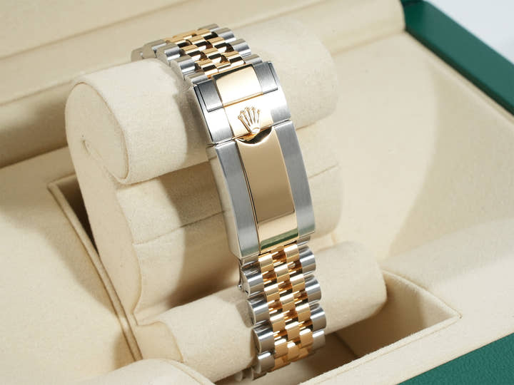 Rolex GMT-Master II Ref. 126713GRNR Stainless Steel/Yellow Gold Black Dial Jubilee Bracelet