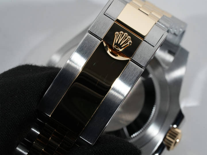 Rolex GMT-Master II Ref. 126713GRNR Stainless Steel/Yellow Gold Black Dial Jubilee Bracelet