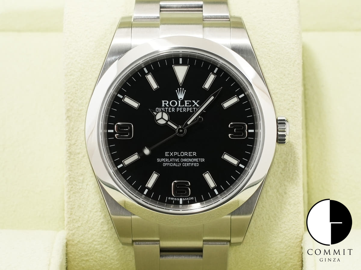 ロレックス エクスプローラーI Ref.214270 ステンレススチール ブラック文字盤