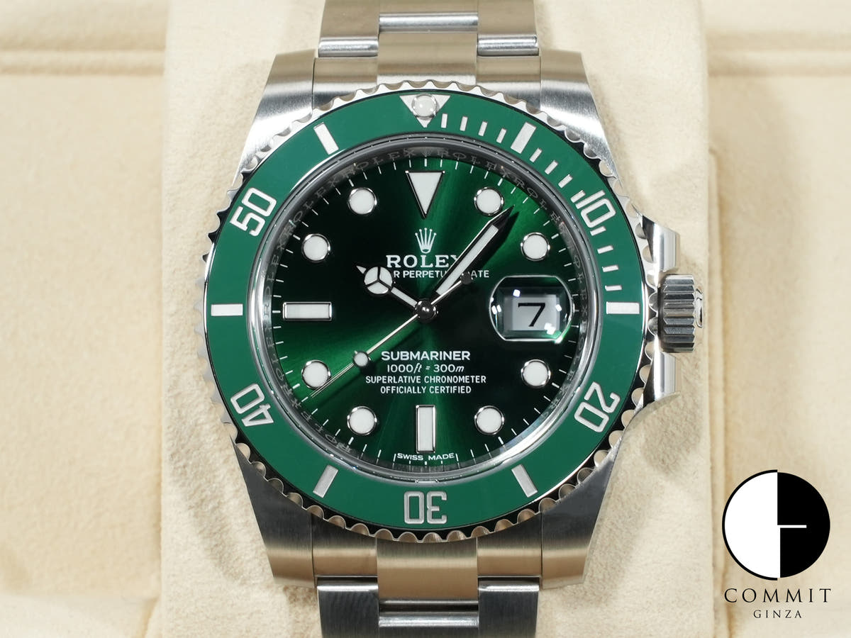 ロレックス サブマリーナー デイト Ref.116610LV ステンレススチール グリーン文字盤