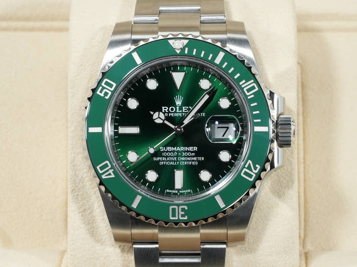 ロレックス サブマリーナー デイト Ref.116610LV ステンレススチール グリーン文字盤