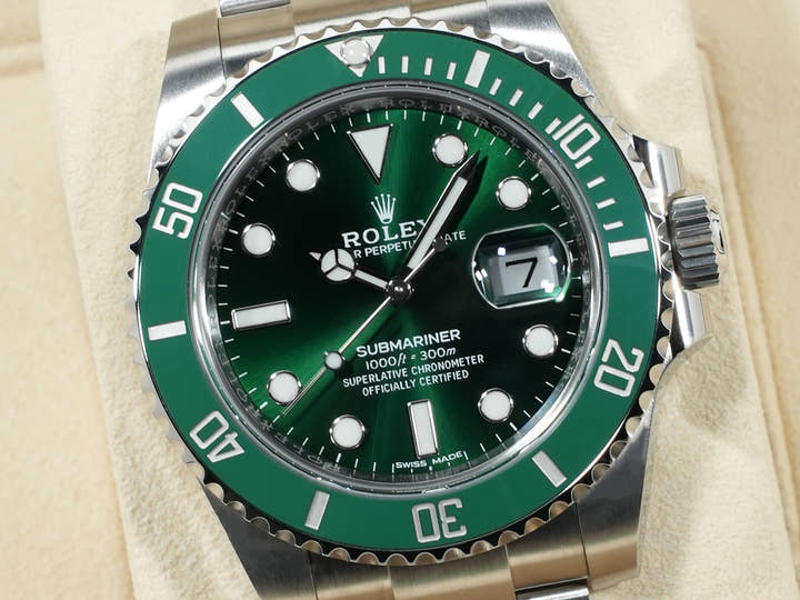 ロレックス サブマリーナー デイト Ref.116610LV ステンレススチール グリーン文字盤