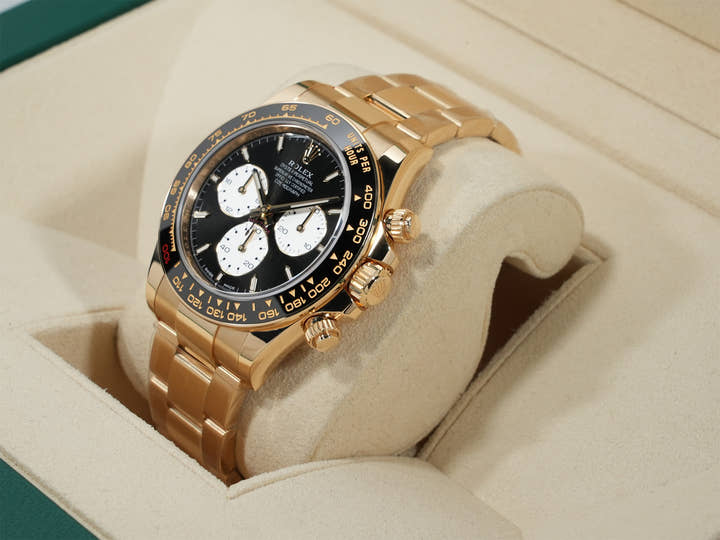 Rolex Daytona Ref. 126528LN Yellow Gold with Bright Black Dial