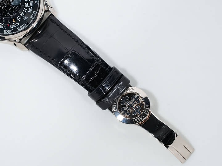 パテックフィリップ コンプリケーション ワールドタイム ムーンフェイズ Ref.5575G-001 ホワイトゴールド ブラック文字盤