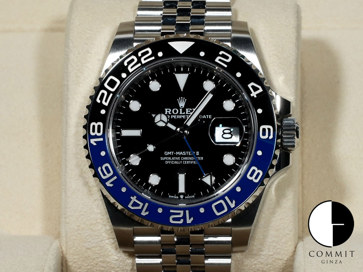 ロレックス GMTマスターII Ref.126710BLNR ステンレススチール ブラック文字盤 ジュビリーブレスレット