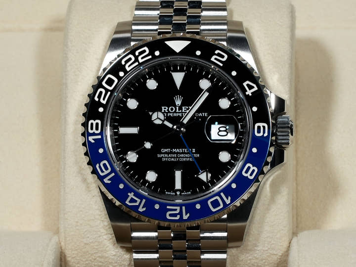 ロレックス GMTマスターII Ref.126710BLNR ステンレススチール ブラック文字盤 ジュビリーブレスレット