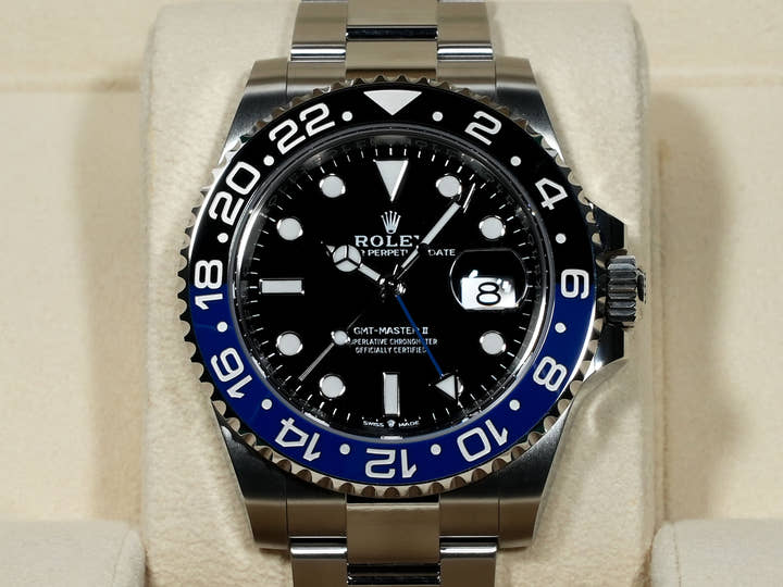 ロレックス GMTマスターII Ref.126710BLNR ステンレススチール ブラック文字盤 オイスターブレスレット