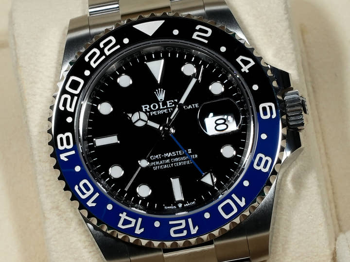 ロレックス GMTマスターII Ref.126710BLNR ステンレススチール ブラック文字盤 オイスターブレスレット
