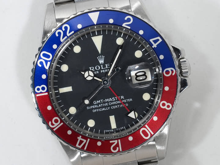 Rolex GMT-Master Ref. 1675 Stainless Steel Black Dial