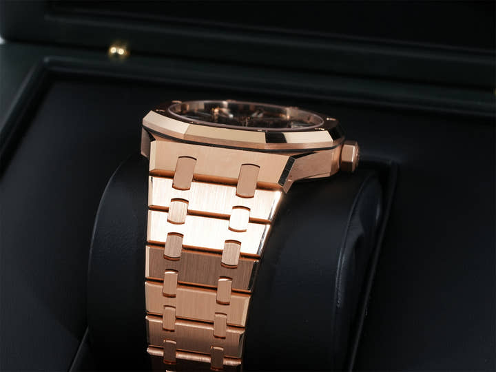 オーデマピゲ ロイヤルオーク Ref.15510OR.OO.D315CR.02 ピンクゴールド ブルー文字盤