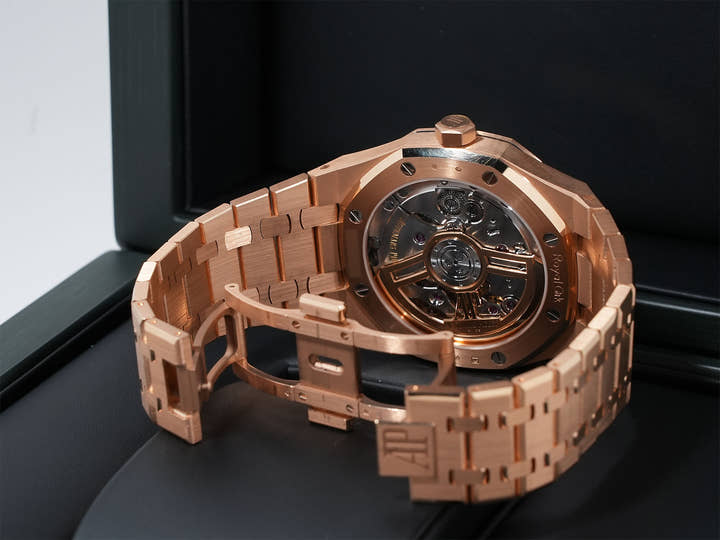 オーデマピゲ ロイヤルオーク Ref.15510OR.OO.D315CR.02 ピンクゴールド ブルー文字盤