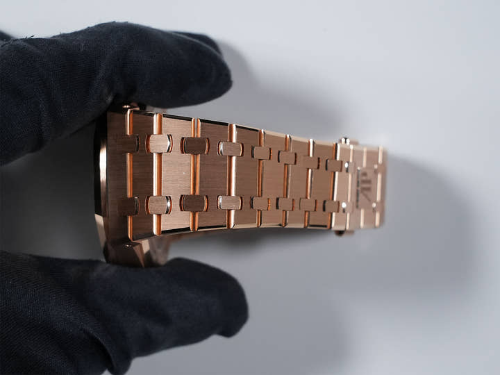 オーデマピゲ ロイヤルオーク Ref.15510OR.OO.D315CR.02 ピンクゴールド ブルー文字盤