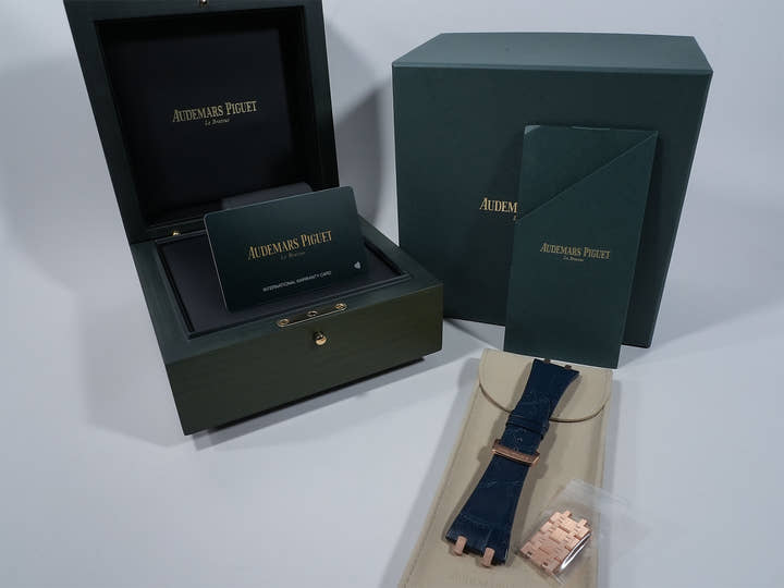 オーデマピゲ ロイヤルオーク Ref.15510OR.OO.D315CR.02 ピンクゴールド ブルー文字盤