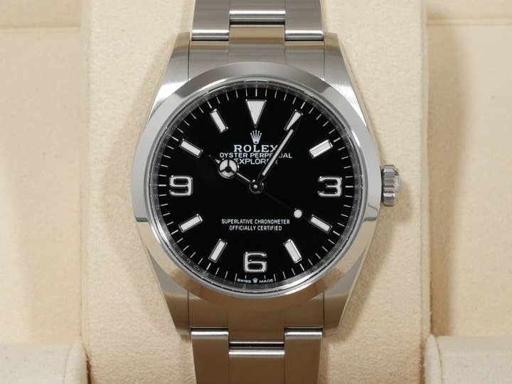 Rolex Explorer 36 Ref. 124270 Stainless Steel Black Dial