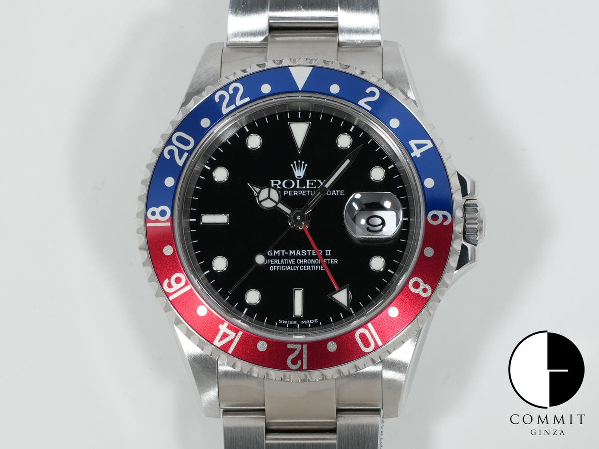 Rolex GMT-Master II Ref. 16710 Stainless Steel Black Dial Oyster Bracelet