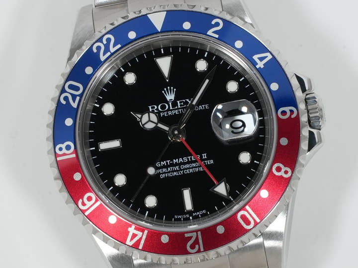 Rolex GMT-Master II Ref. 16710 Stainless Steel Black Dial Oyster Bracelet