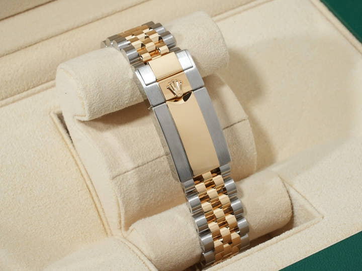 Rolex GMT-Master II Ref. 126713GRNR Stainless Steel/Yellow Gold Black Dial Jubilee Bracelet