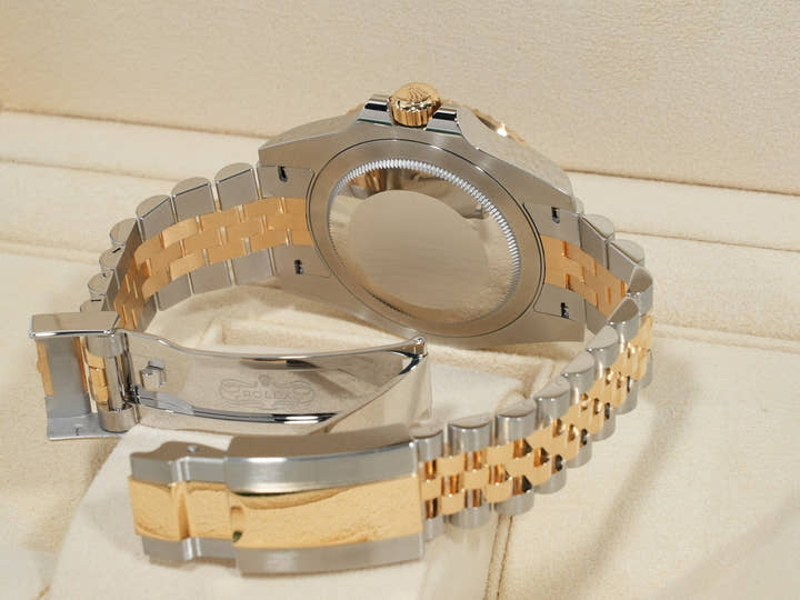 Rolex GMT-Master II Ref. 126713GRNR Stainless Steel/Yellow Gold Black Dial Jubilee Bracelet
