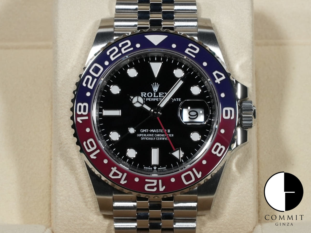 ロレックス GMTマスターII Ref.126710BLRO ステンレススチール ブラック文字盤 ジュビリーブレスレット