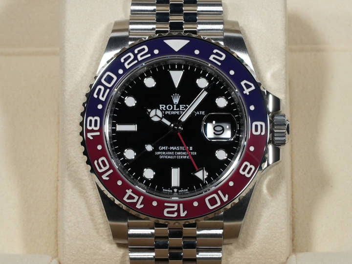 ロレックス GMTマスターII Ref.126710BLRO ステンレススチール ブラック文字盤 ジュビリーブレスレット