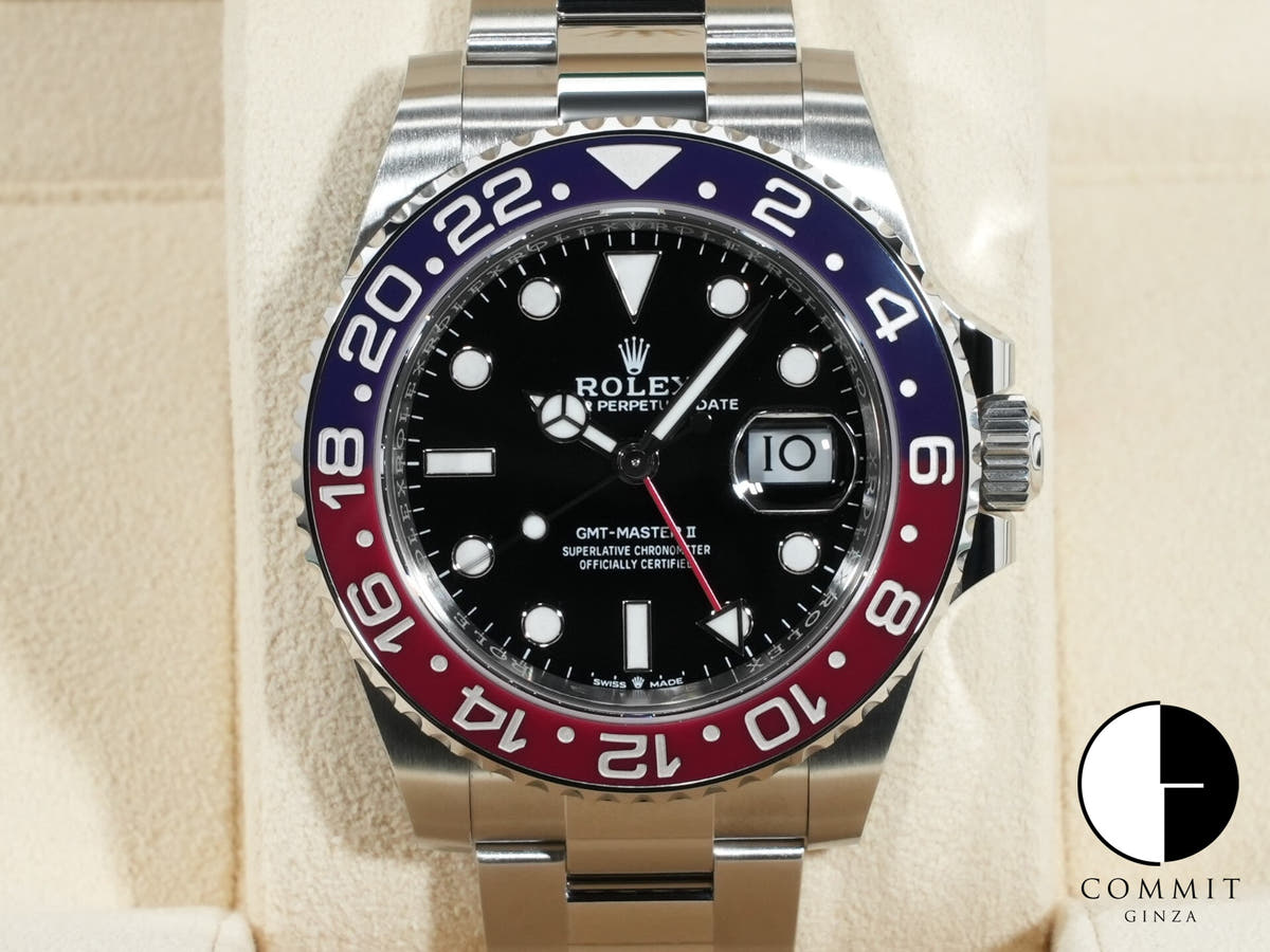 ロレックス GMTマスターII Ref.126710BLRO ステンレススチール ブラック文字盤 オイスターブレスレット