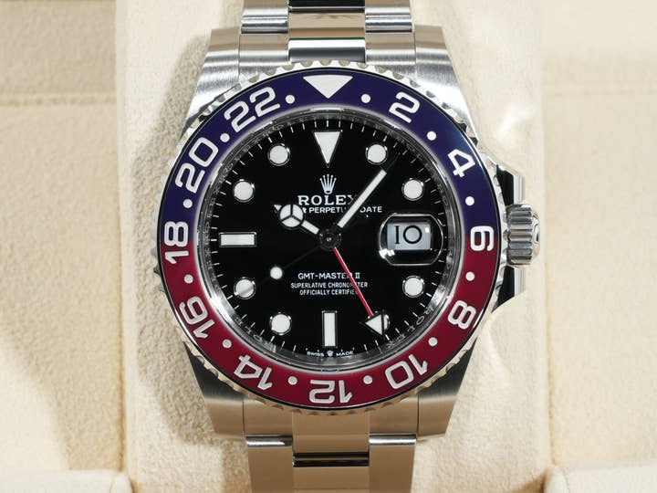 ロレックス GMTマスターII Ref.126710BLRO ステンレススチール ブラック文字盤 オイスターブレスレット