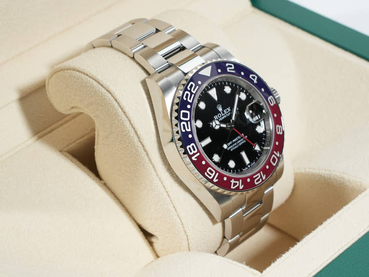 ロレックス GMTマスターII Ref.126710BLRO ステンレススチール ブラック文字盤 オイスターブレスレット