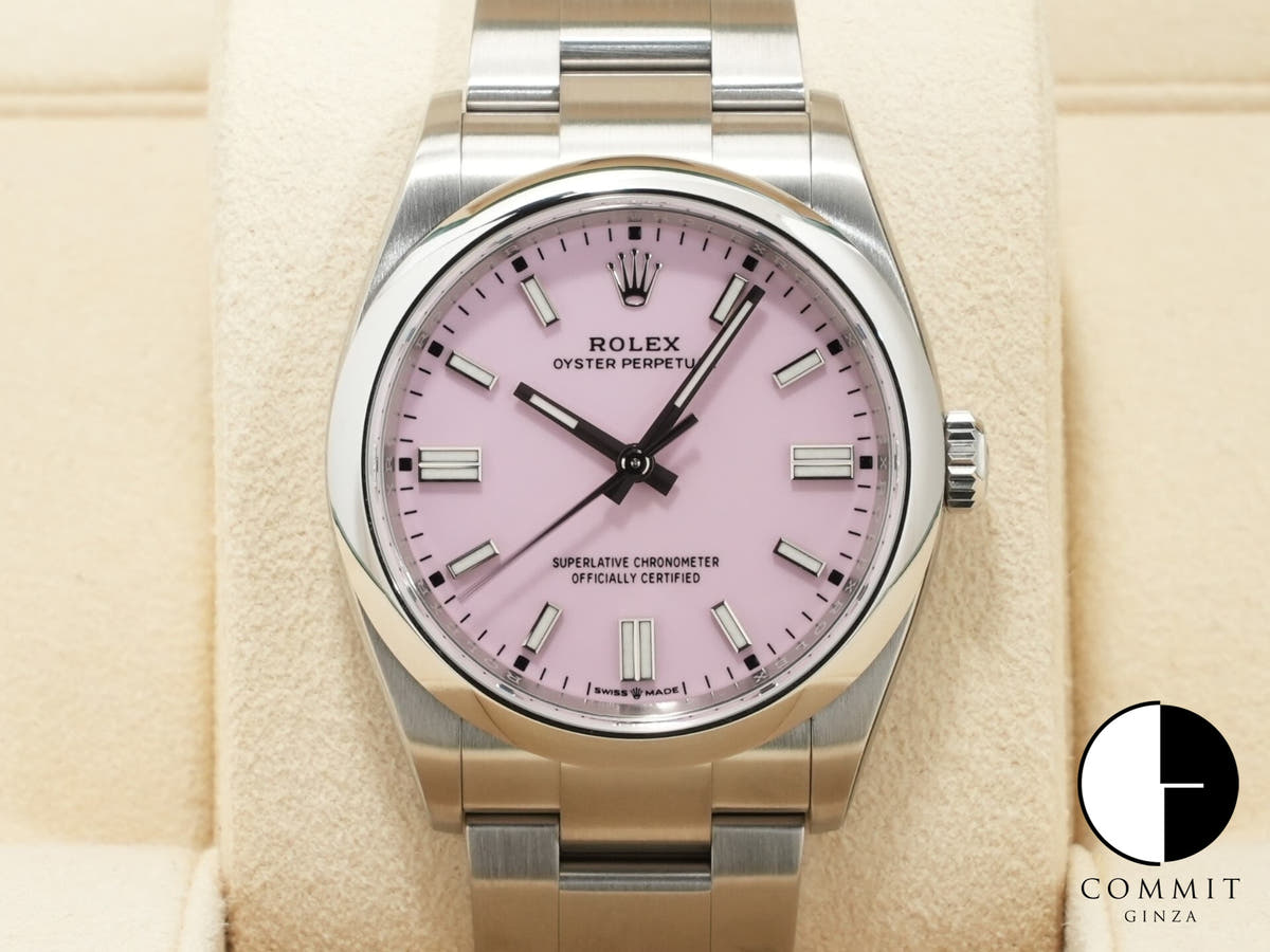 ロレックス オイスターパーペチュアル36 Ref.126000 ステンレススチール キャンディピンク文字盤