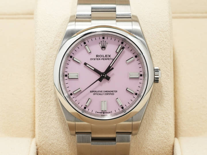 ロレックス オイスターパーペチュアル36 Ref.126000 ステンレススチール キャンディピンク文字盤
