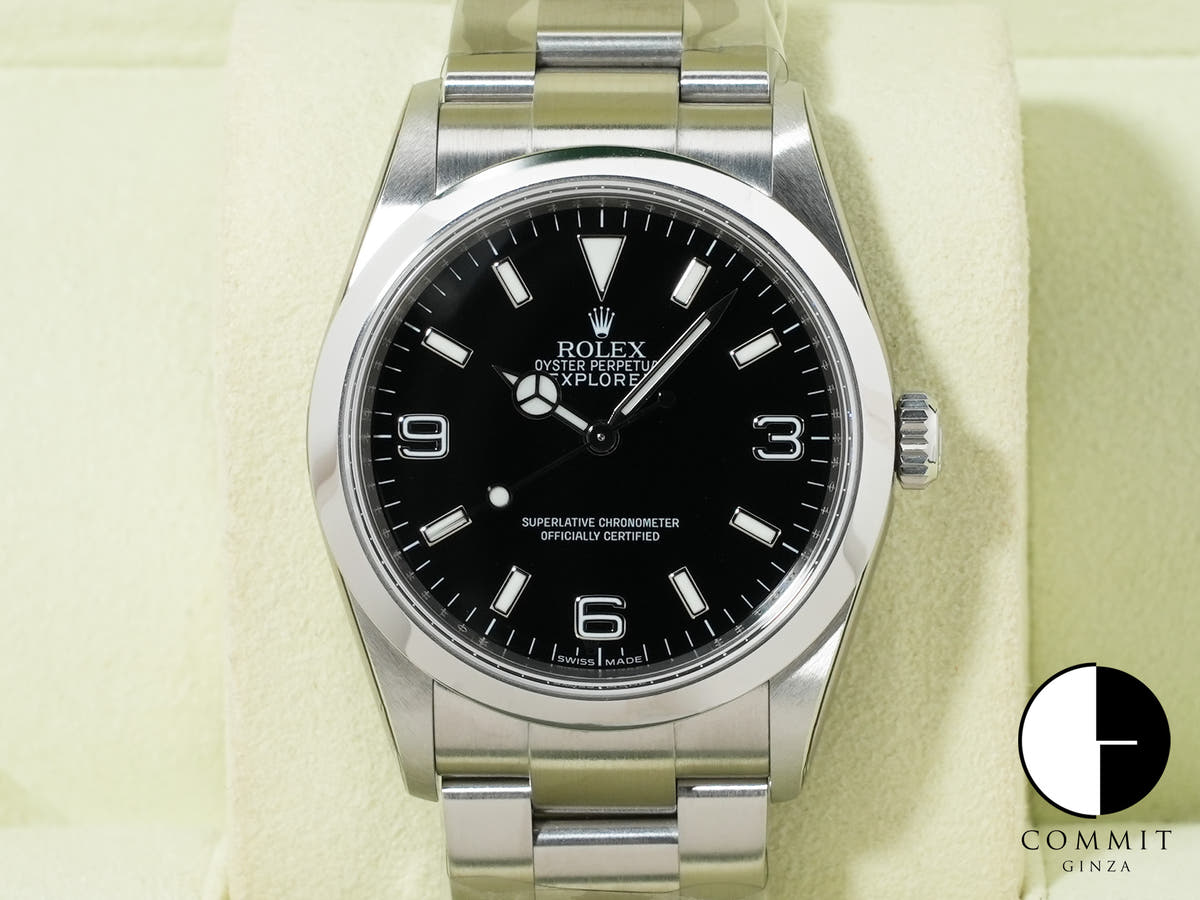ロレックス エクスプローラーI Ref.114270 ステンレススチール ブラック文字盤