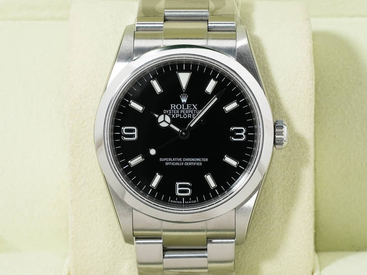 ロレックス エクスプローラーI Ref.114270 ステンレススチール ブラック文字盤