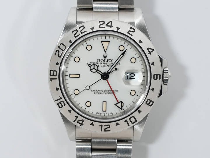 ロレックス エクスプローラーII Ref.16570 ステンレススチール ホワイト文字盤