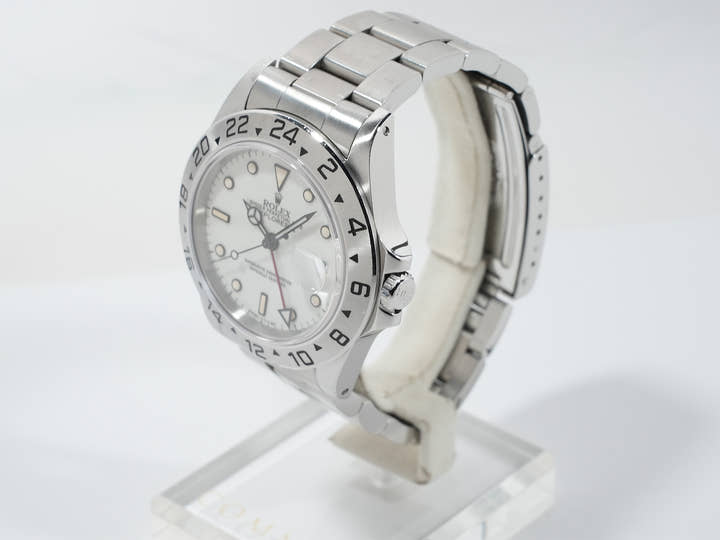 ロレックス エクスプローラーII Ref.16570 ステンレススチール ホワイト文字盤