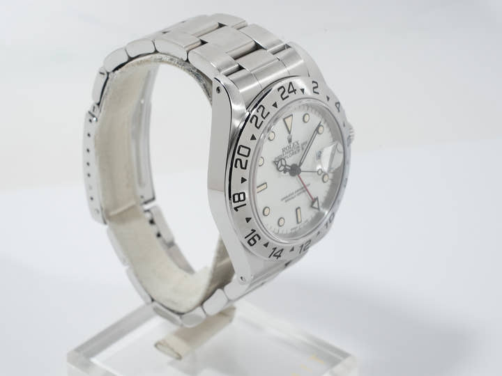 ロレックス エクスプローラーII Ref.16570 ステンレススチール ホワイト文字盤