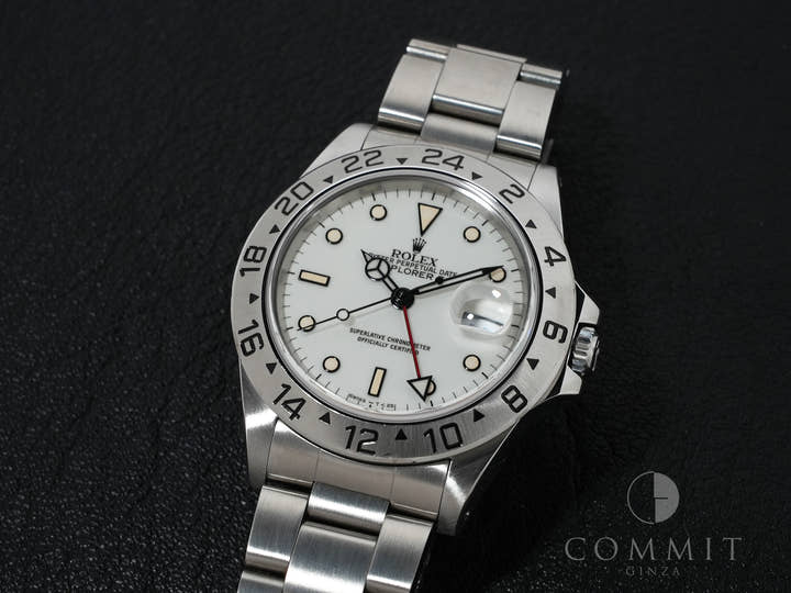 ロレックス エクスプローラーII Ref.16570 ステンレススチール ホワイト文字盤